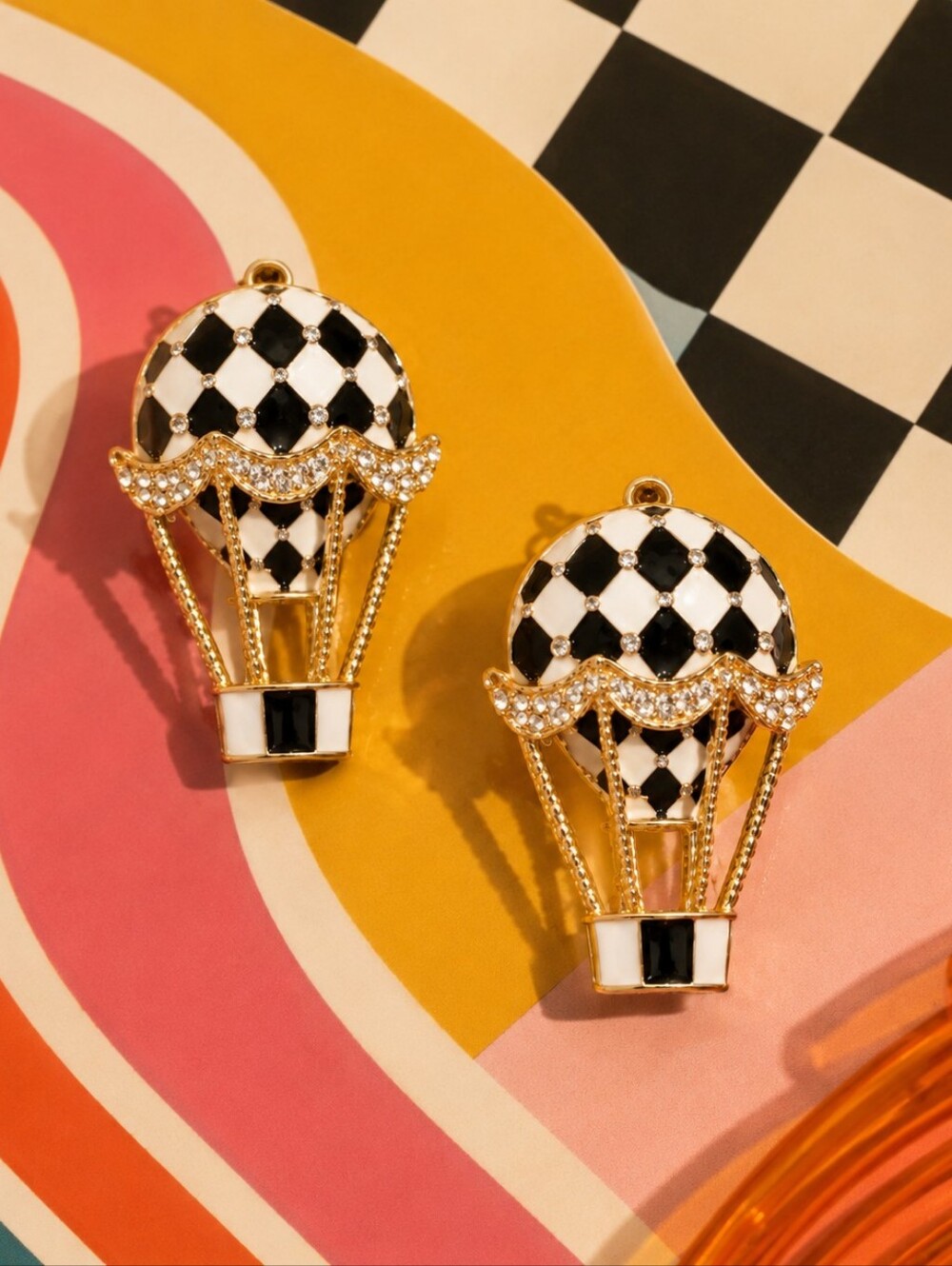 BETSEY JOHNSON HOT AIR BALLOON EARRINGS